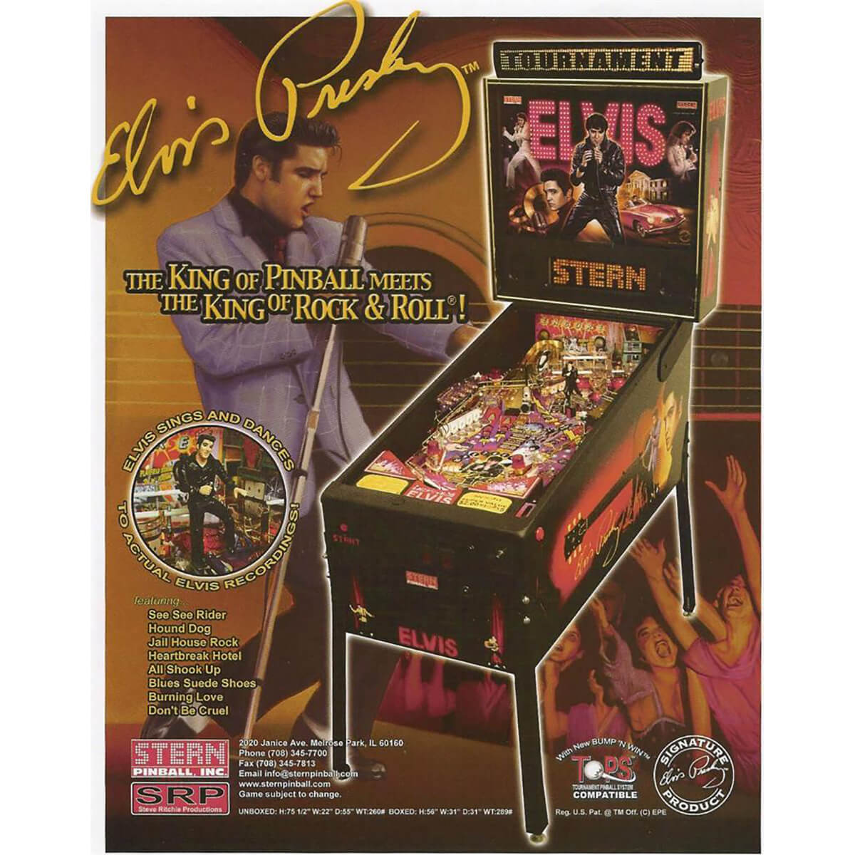 Elvis Pinball Machine by Stern Elvis Pinball Machine by Stern
