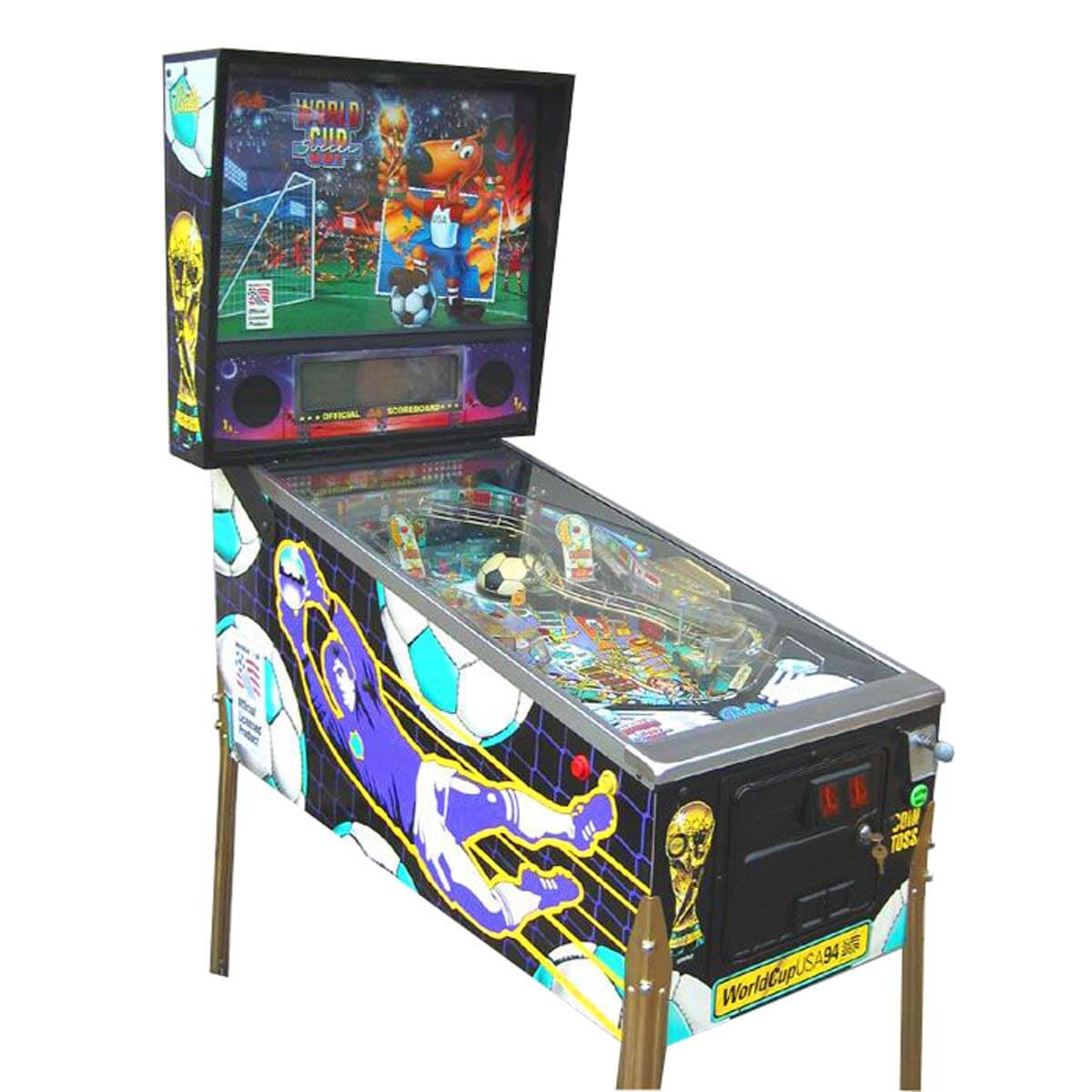 Details about   MIDWAY WORLD CUP SOCCER 94 PINBALL MACHINE PLAYFIELD PLASTIC CLEAR 