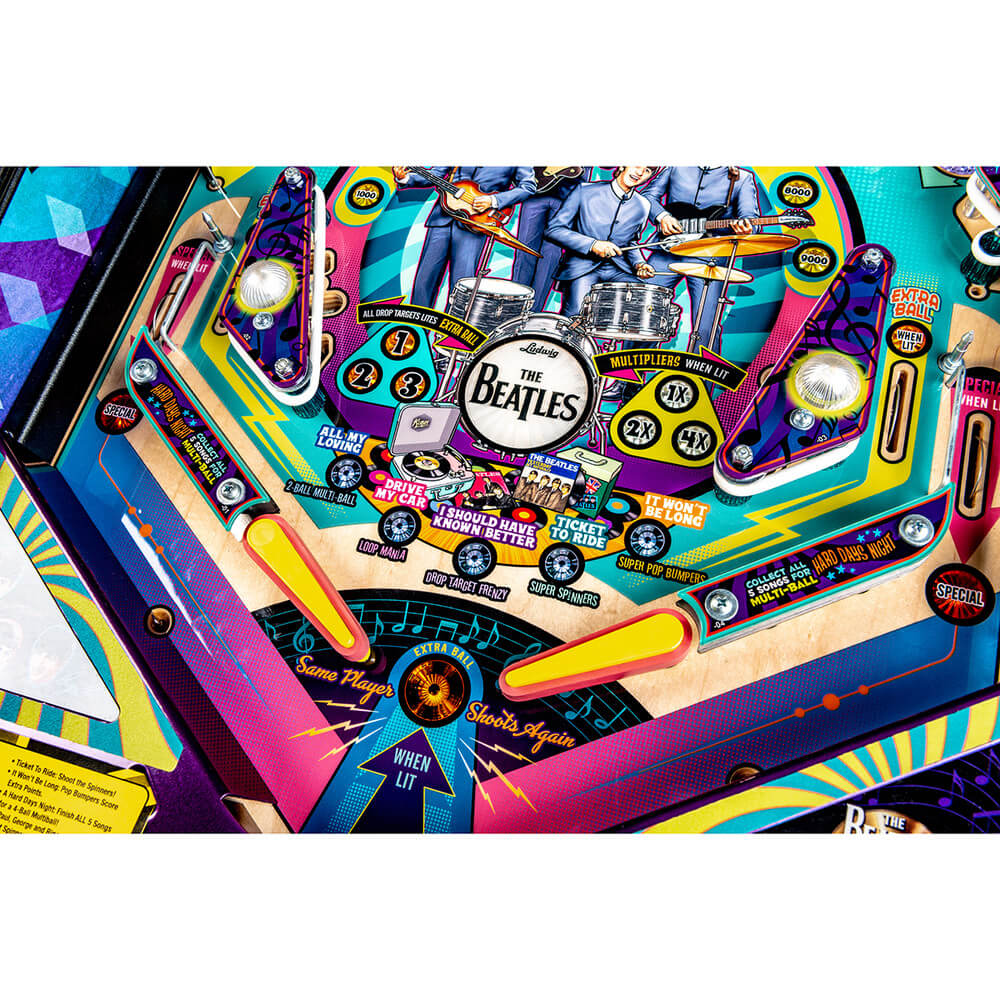The Beatles Gold Edition Pinball Machine by Stern The Beatles Gold Edition Pinball Machine by Stern