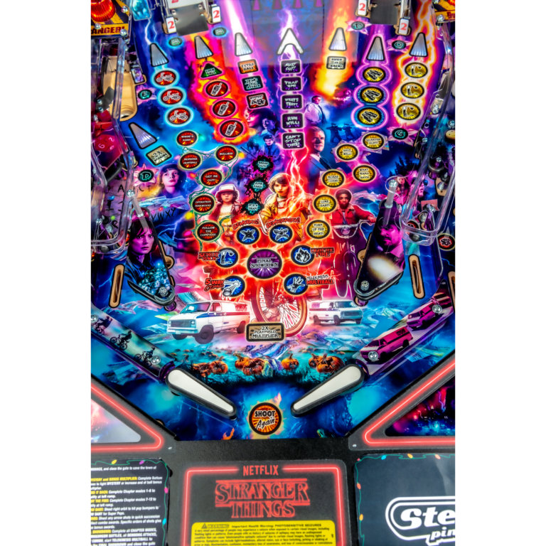Buy Stranger Things Premium Pinball Machine by Stern Online at $9499.00