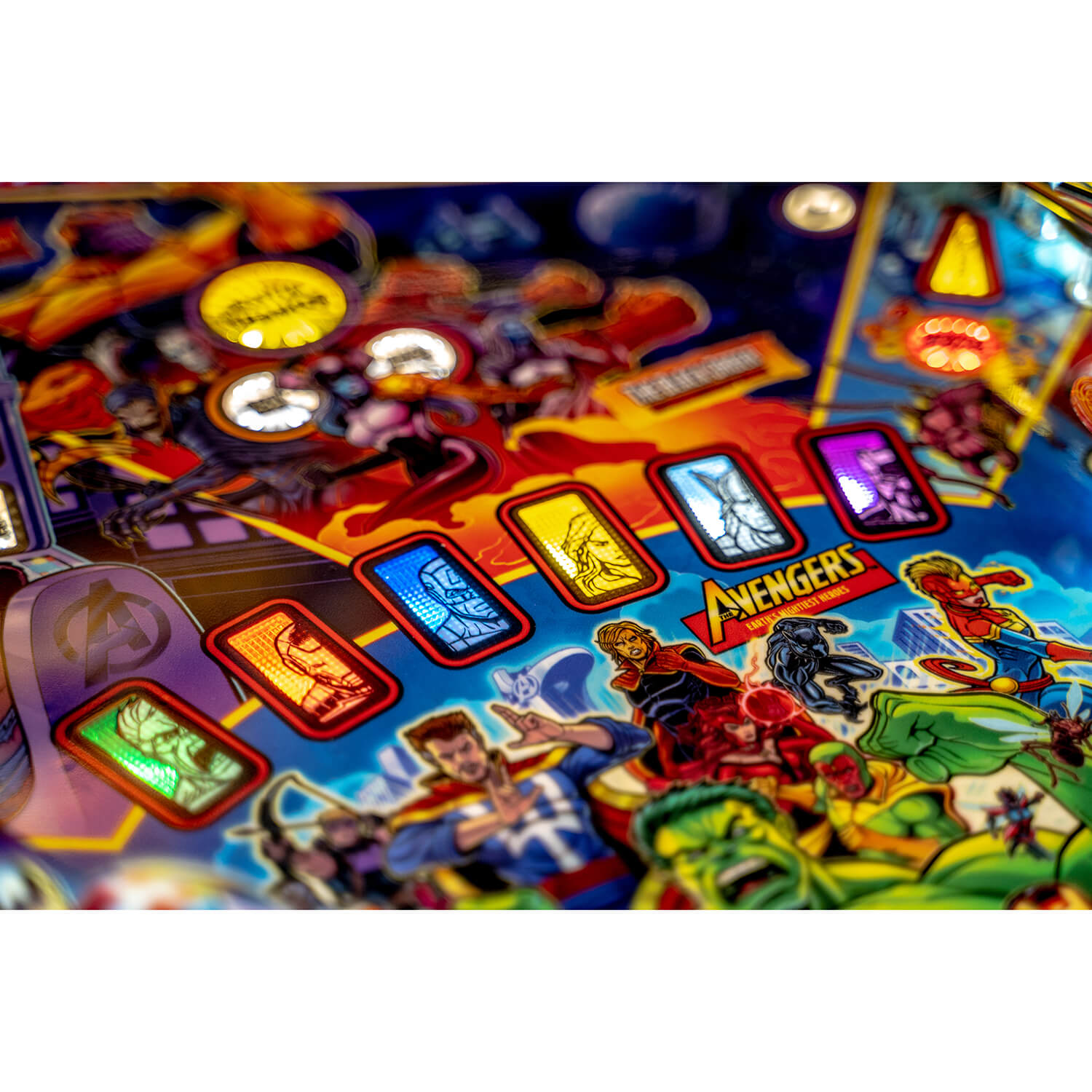 Avengers: Infinity Quest Premium Pinball Machine by Stern Avengers: Infinity Quest Premium Pinball Machine by Stern