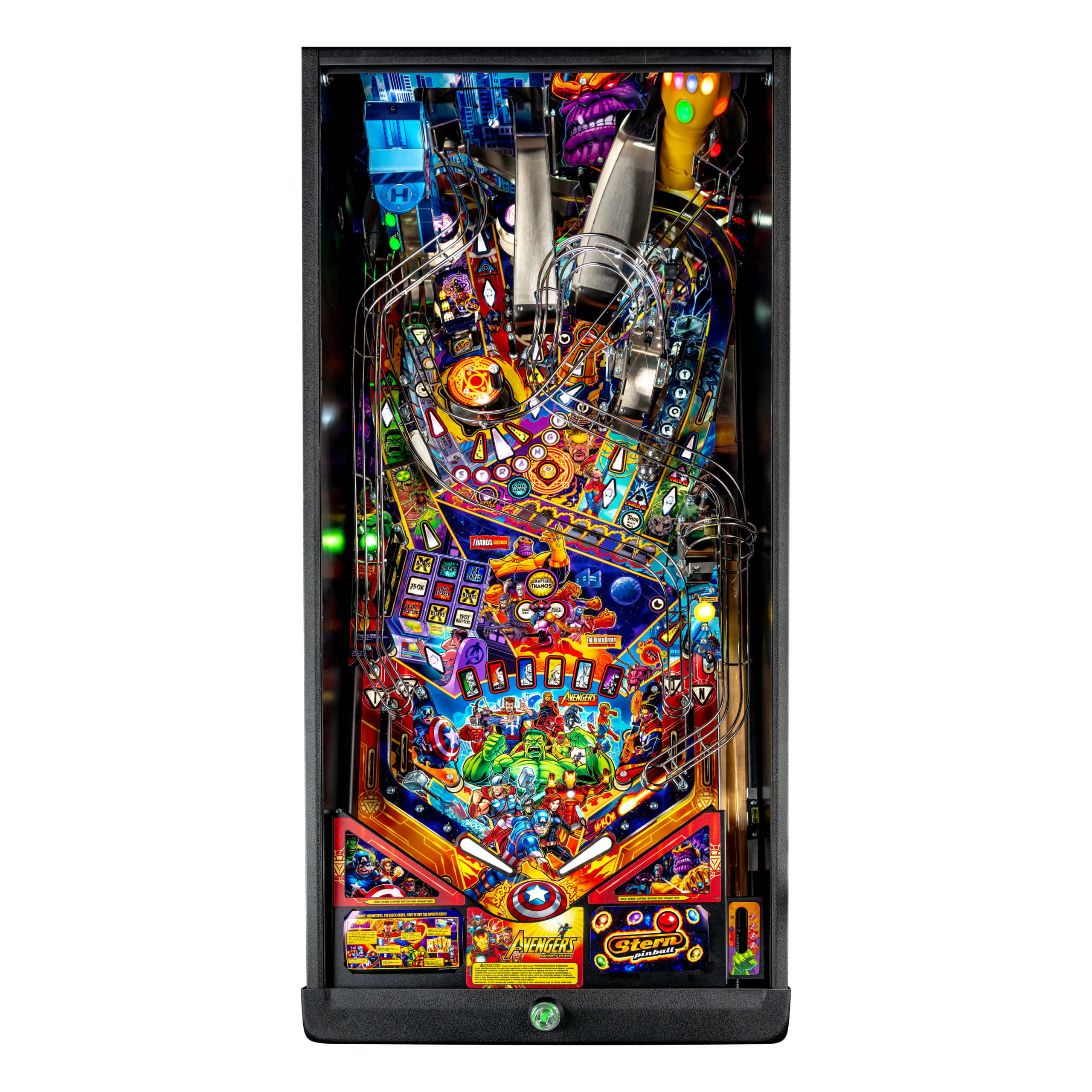 Avengers: Infinity Quest Premium Pinball Machine by Stern Avengers: Infinity Quest Premium Pinball Machine by Stern