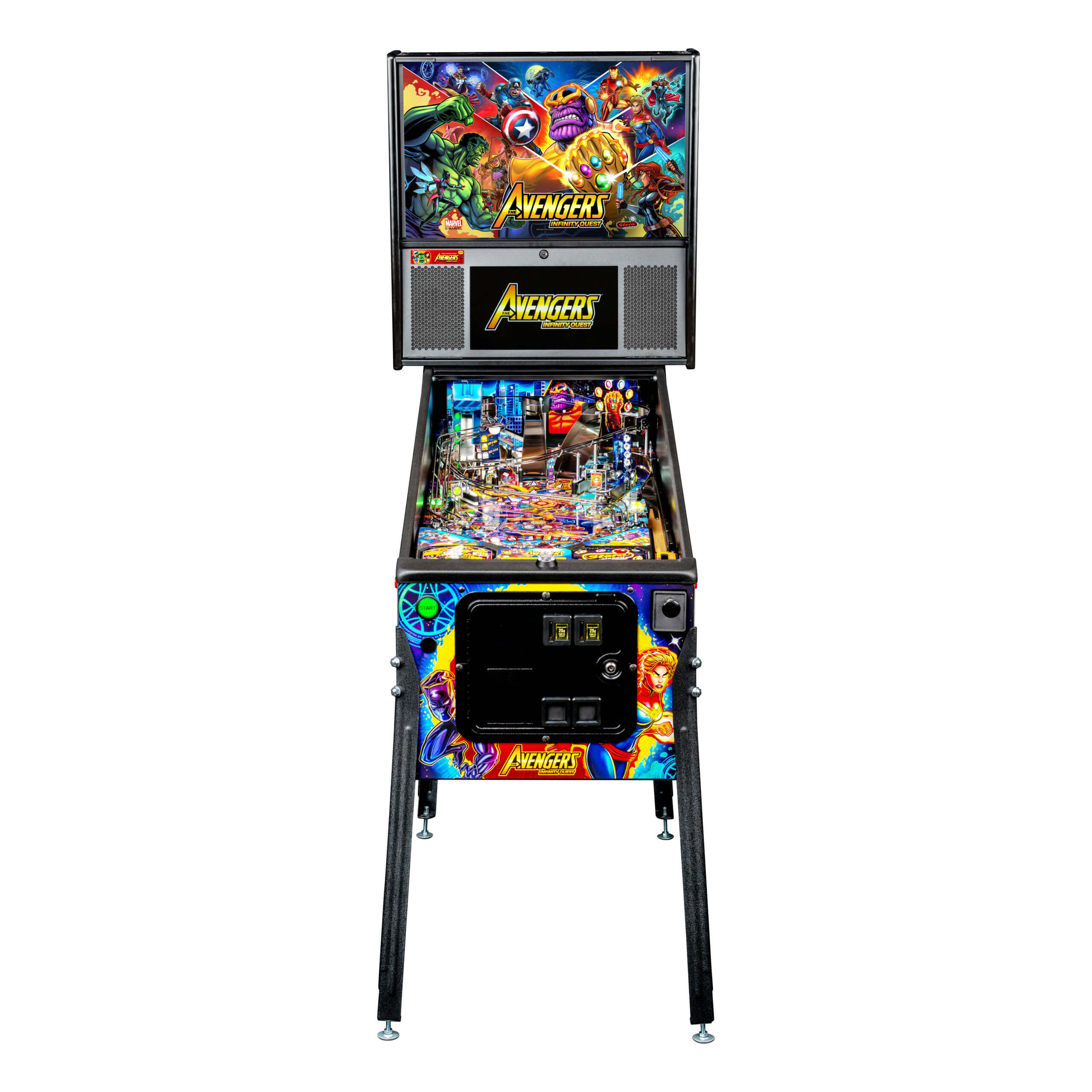 Avengers: Infinity Quest Pro Pinball Machine by Stern Avengers: Infinity Quest Pro Pinball Machine by Stern