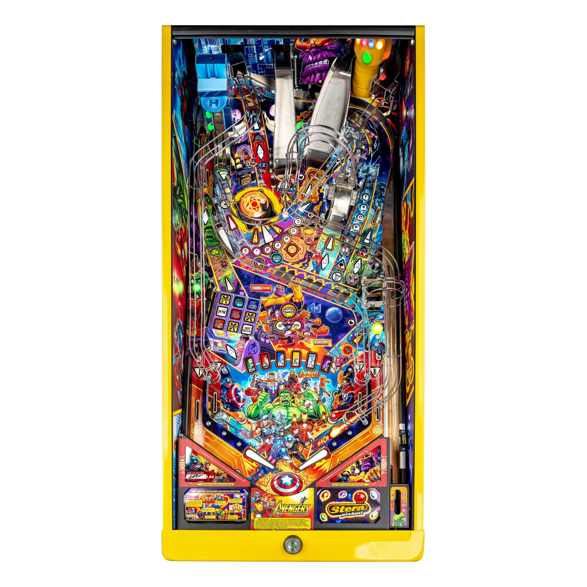 Avengers: Infinity Quest Limited Edition Pinball Machine by Stern Avengers: Infinity Quest Limited Edition Pinball Machine by Stern