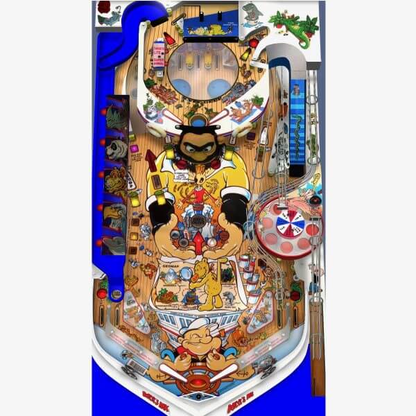 Popeye Pinball Machine by Bally Popeye Pinball Machine by Bally