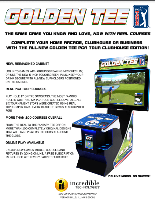 Golden Tee PGA TOUR Home Edition - Standard Golden Tee PGA TOUR Home Edition - Standard