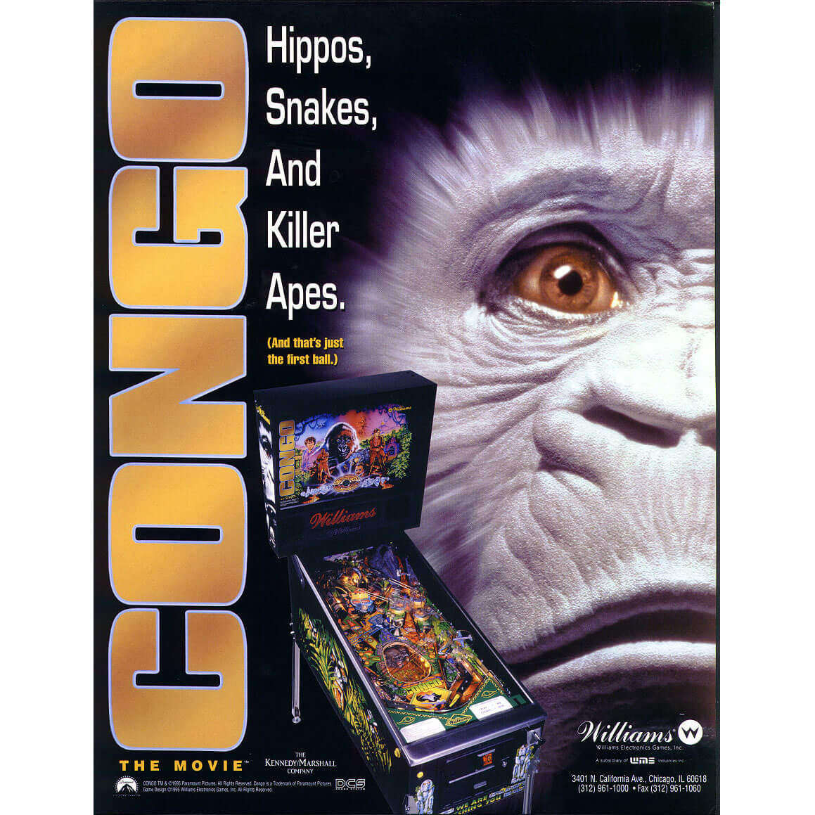 Congo Pinball Machine by Williams Congo Pinball Machine by Williams