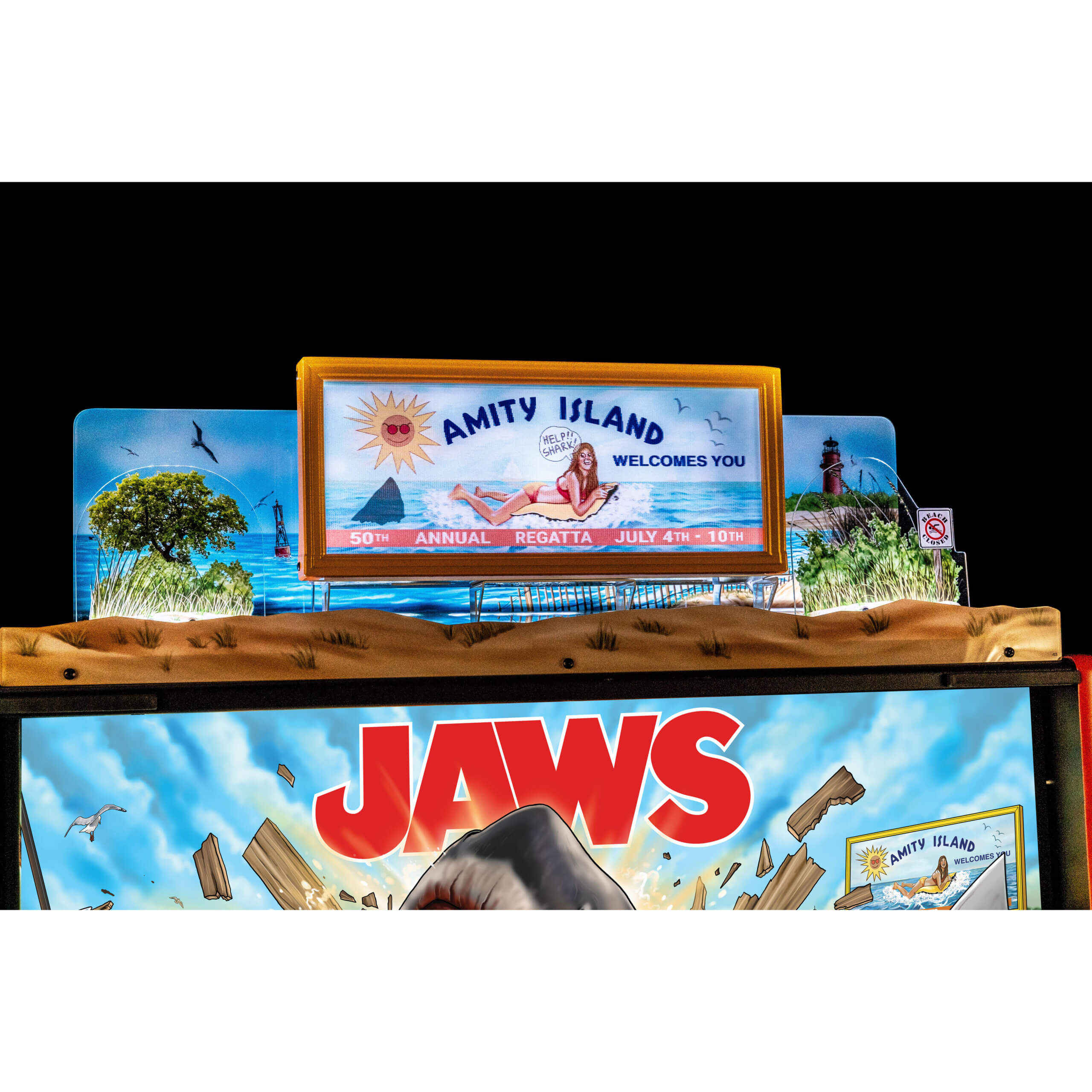 Jaws Pinball Topper by Stern Jaws Pinball Topper by Stern