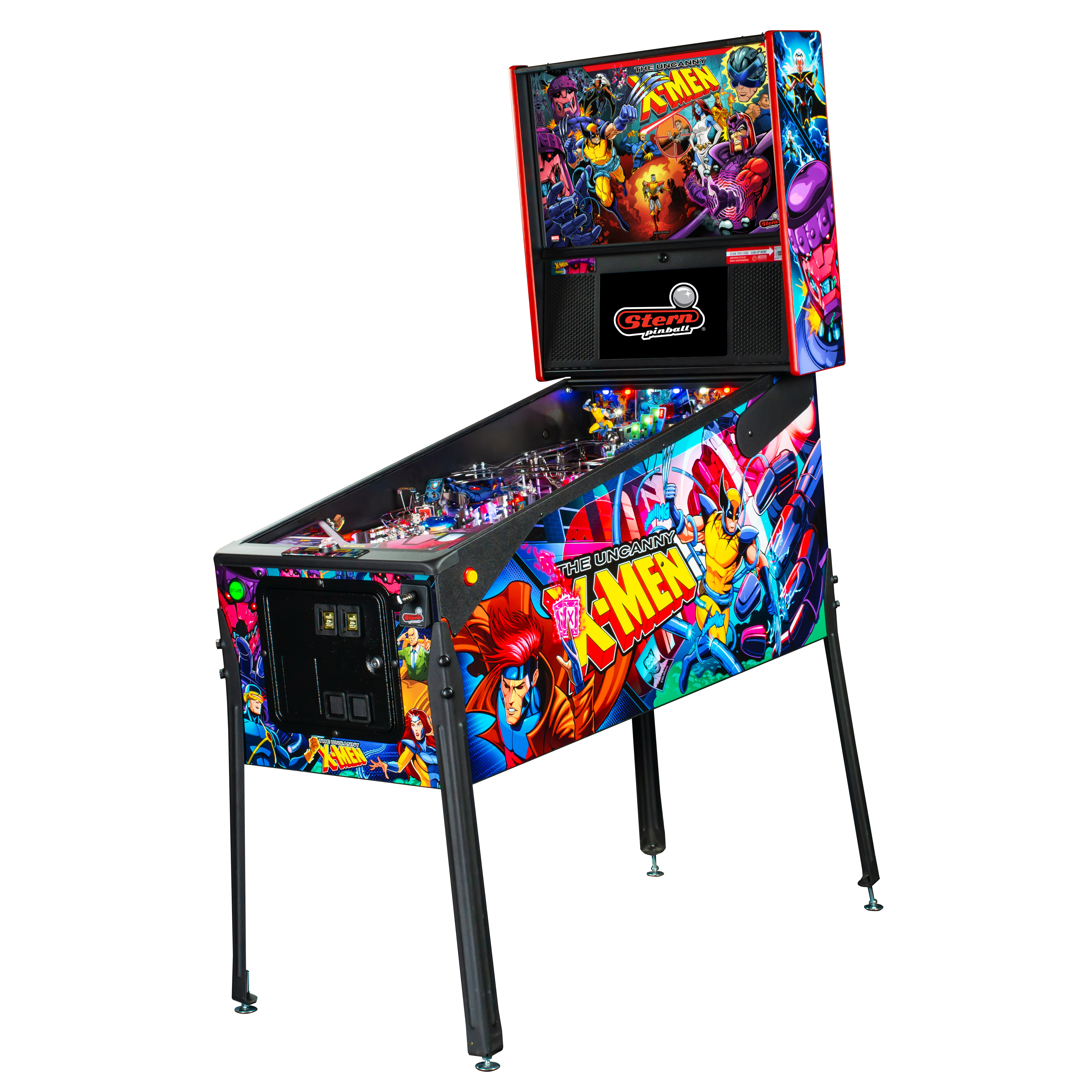 The Uncanny X-Men Premium Pinball Machine by Stern The Uncanny X-Men Premium Pinball Machine by Stern