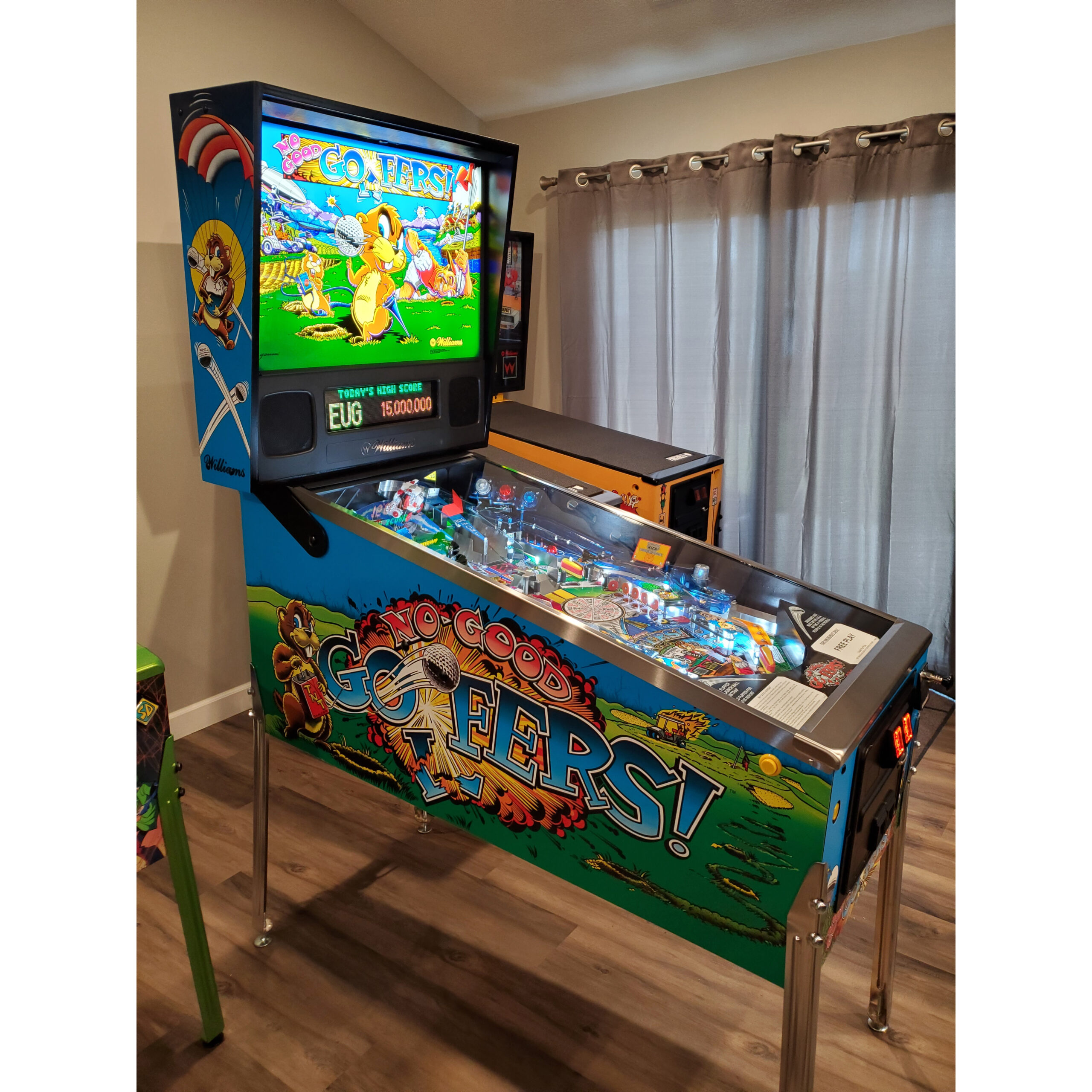 No Good Gofers Pinball Machine by Williams </br>(High End Restoration) No Good Gofers Pinball Machine by Williams </br>(High End Restoration)