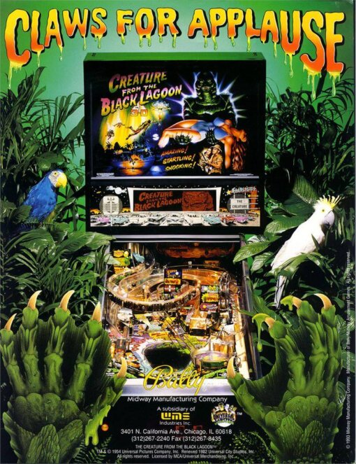 Creature From the Black Lagoon Pinball Machine by Bally