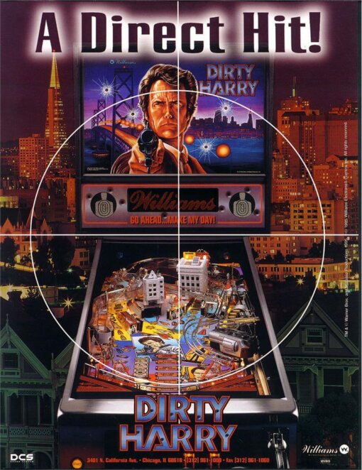 Dirty Harry Pinball Machine by Williams