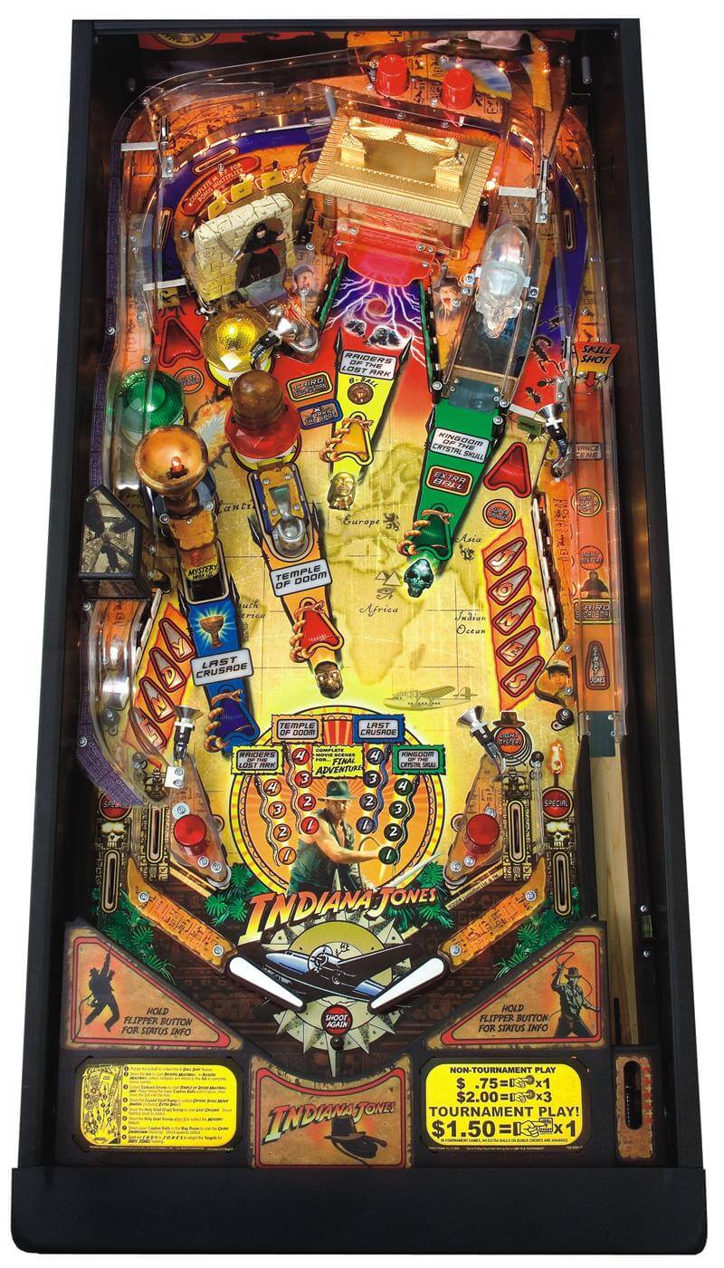 Indiana Jones Pinball Machine (2008) by Stern Indiana Jones Pinball Machine (2008) by Stern