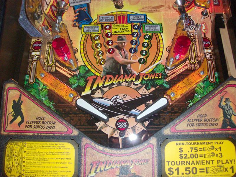 Indiana Jones Pinball Machine (2008) by Stern Indiana Jones Pinball Machine (2008) by Stern