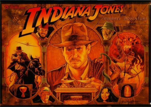 Indiana Jones Pinball Machine (1993) by Williams