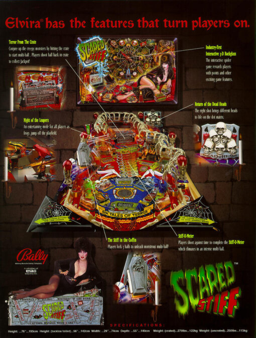 Buy Scared Stiff Pinball Machine by Bally Online at $11999