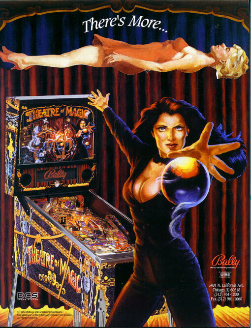 Theatre of Magic Pinball Machine by Bally