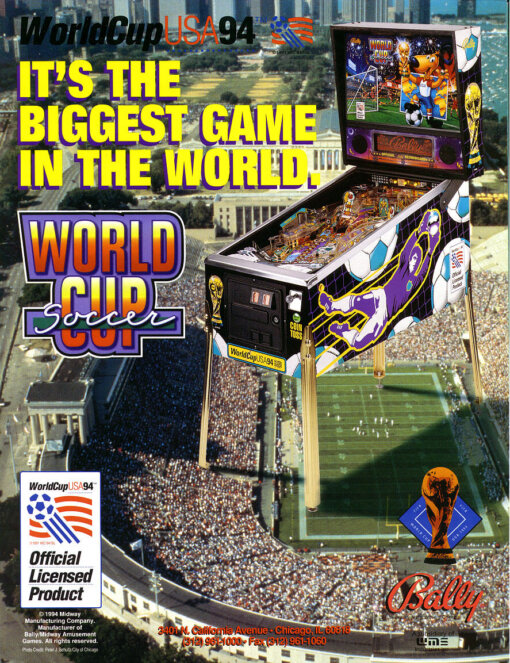 World Cup Soccer Pinball Machine by Bally